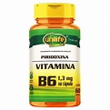 Vitamina B6 Piridoxina 60 Cápsulas Unilife :: UniNatural