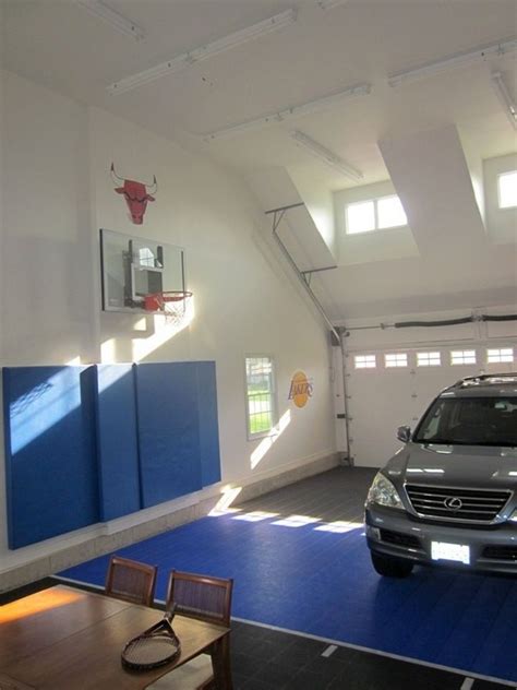 Small Backyard Basketball Court Ideas Basketball Indoor Court Garage