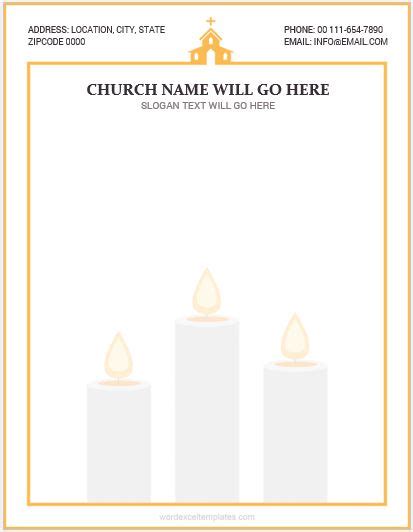 Download church letterhead template for free. 5 Best MS Word Church Letterhead Templates | Word & Excel Templates