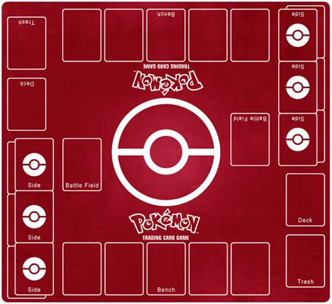 Pokemon Custom 2 Player Playmat Battlefield Trading Card Game Mat By