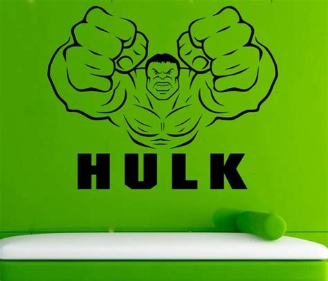 Hulk Wall Decal Hulk Vinyl Sticker Comics Wall By Andreadecals