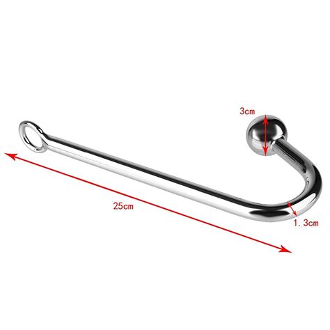 Stainless Steel Anal Butt Plug Hook Metal Anus Dildo Sex Anal Toy For