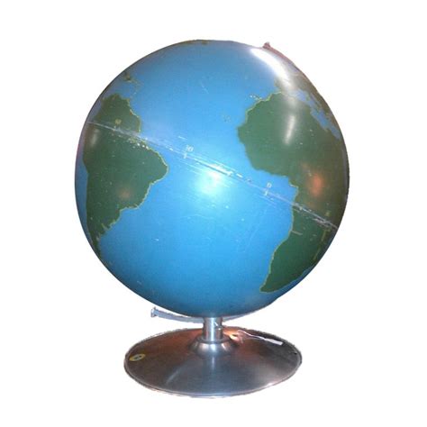 Vintage Nystrom Sculptural Relief Globe 12 Inch