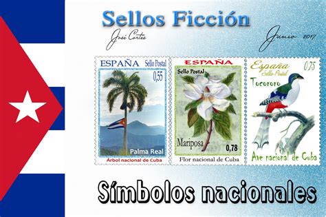 Sellos FicciÓn Cuba Símbolos Nacionales