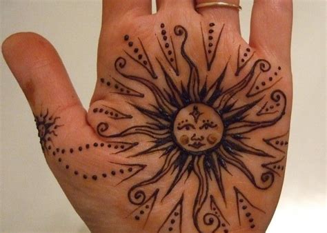 Pinkiou henna tattoo stickers lace mehndi temporary tattoos for maverick women teens girls metallic tattooing pack of 6 (black) 4.5 out of 5 stars. henna pattern sun | Henna sun, Henna designs, Henna