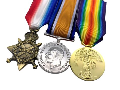 Ww1 Medal Trio 1914 15 Star British War And Victory Medals Etsy Australia