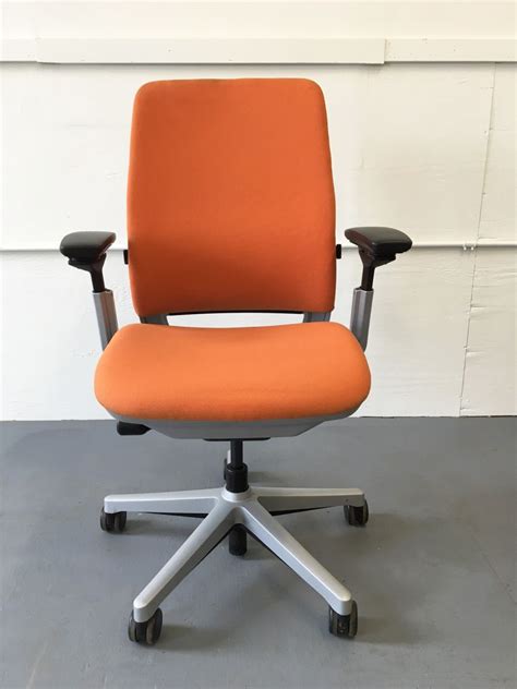 Office chairs steelcase series 1 grey swivel arms ergonimic office chairs rubber wheels chair for desk under 40. Steelcase Amia Task Chair - Orange | C61155C - Conklin ...
