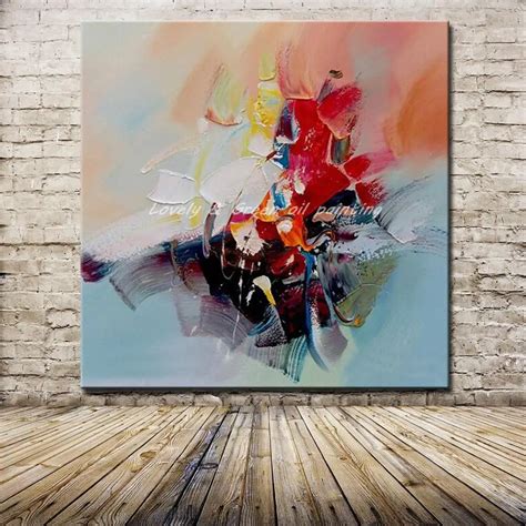 Hand Painted Abstract Design Knife Oil Painting On Canvas Wall Art
