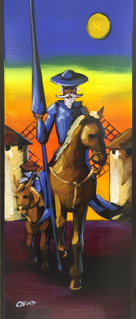 Don Quijote Y Sancho Al óleo Sobre Madera Arte Pinterest