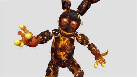 Flaming Springtrap Download Free 3d Model By Orangesauceu Bf521ab