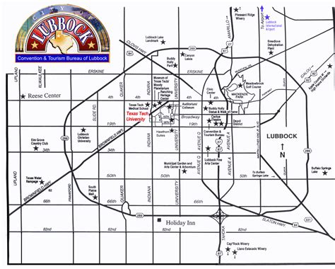 Map Of Lubbock Texas Travelsmapscom