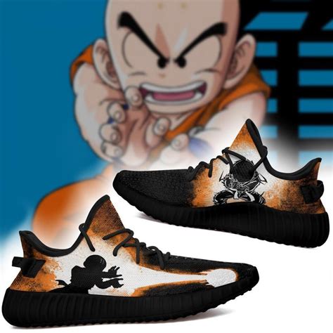 Maybe you would like to learn more about one of these? Krillin Silhouette Yz Sneakers Skill Custom Dragon Ball Z Shoes Anime Yeezy Sneakers Shoes Black ...