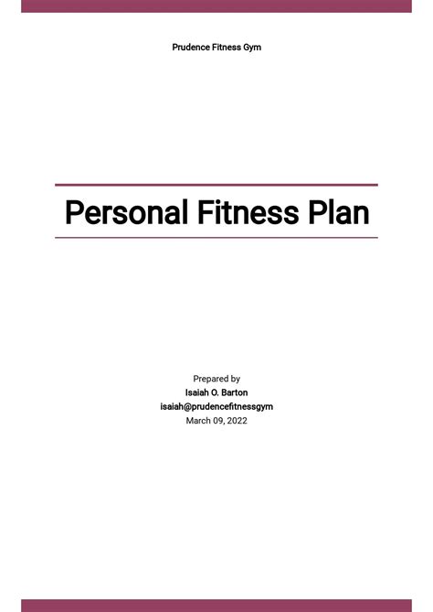 Fitness Plan Templates 22 Docs Free Downloads
