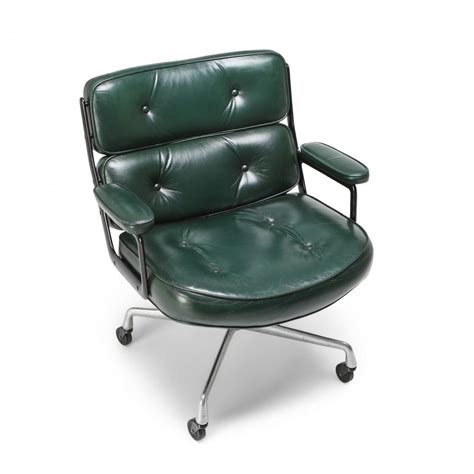 Chocolate leather replica eames management office chair. For sale: Eames Time Life Lobby Chair EA108 In Green ...