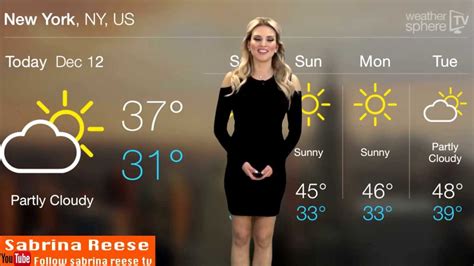 New York City Weather Outlook December 12 2014 Sabrina Reese Youtube