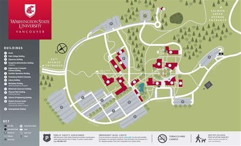 32 Washington State University Campus Map Maps Database Source
