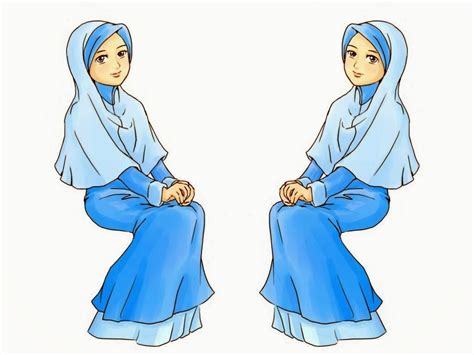 Gambar Kartun Wanita Muslimah Cantik