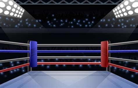Sport Boxing Ring Arena Background Concept 7885526 Vector Art At Vecteezy