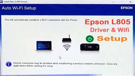 The printer doesn't communicate with the computer. Epson L805 driver install step by step and wifi setup in Hindi | How to install epson L805 ...
