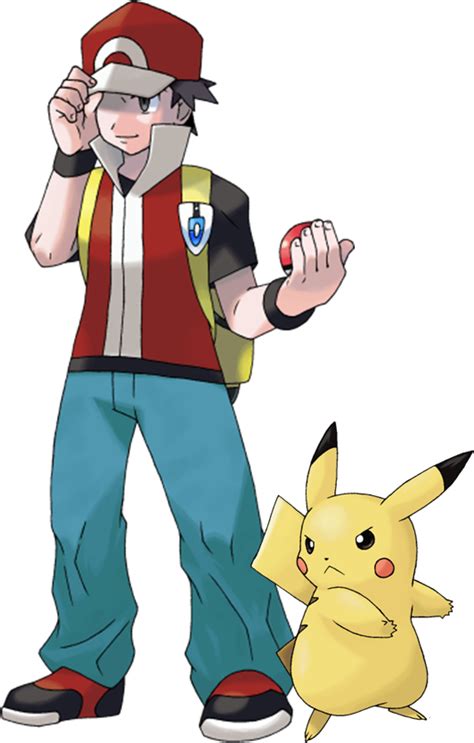 Image Pikachu And Red By Xous54png Fantendo Nintendo Fanon Wiki