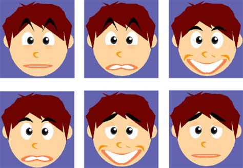 Examples Of Six Combined Facial Expressions Created From Images In Fig Download Scientific