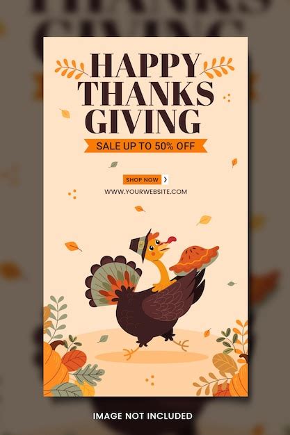 Premium Psd Thanksgiving Sale Instagram Story Template