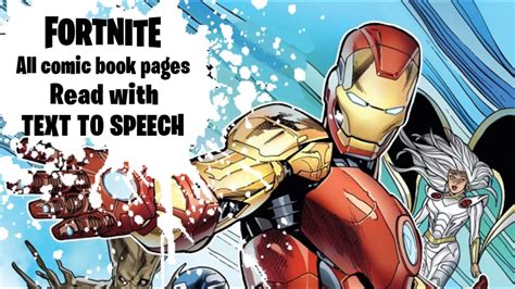 All Comic Book Pages Read With Text To Speech Fortnite Marvel Comic
