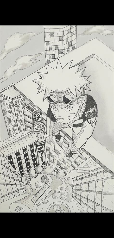 Naruto Uzumaki Perspective Drawinghope Yall Like It Ref Used