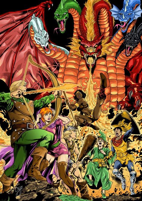 From sept 17, 1983 to december 7, 1985 cbs had a cartoon version of dungeons and dragons in which 6 children from 8 to 15 take a asumement park dungeons and dragons ride only to be transported to a magical realm. Reposting: DiegoDijjoLima c/o deviantart, https://www ...