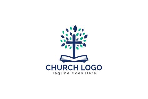 Bible Cross Tree Church Logo Design 548198 Logos Design Bundles