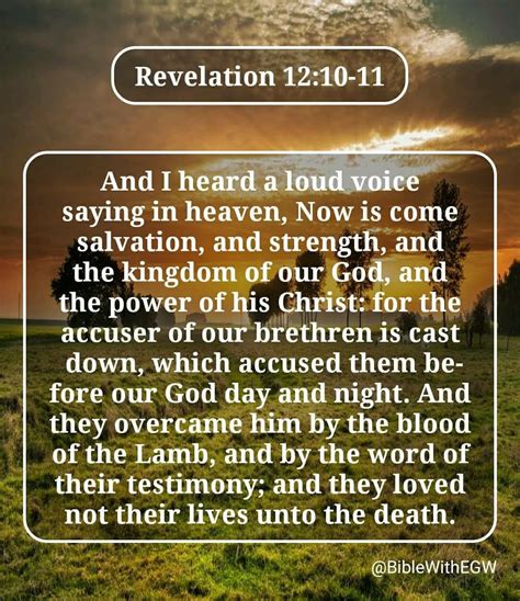 Revelation 1210 11 Revelation 12 Bible Study Scripture Scripture