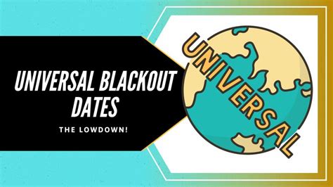 Universal Blackout Dates Updated For 2024
