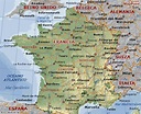 Mapa de Francia - Mapa Físico, Geográfico, Político, turístico y Temático.