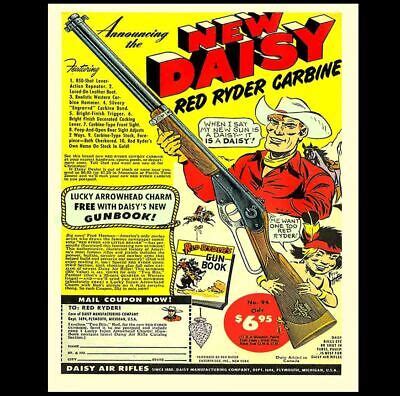 8x10 Red Ryder BB Gun Ad PHOTO Poster Daisy 1950s Magazine