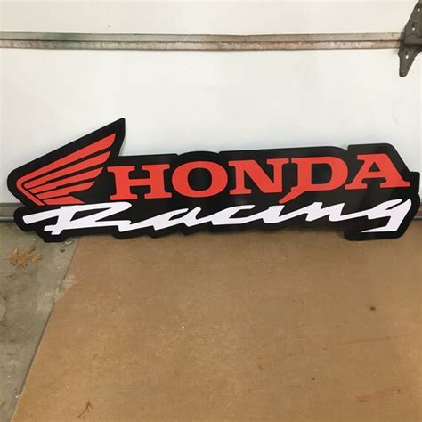 Honda Racing Signs Honda Signs Honda Ts Racing Signs Etsy