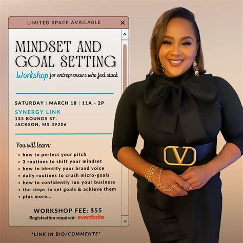 Mindset And Goal Setting Workshop The Synergy Link Jackson March 11