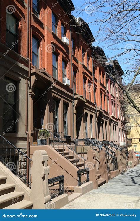 New York City Brownstones At Historic Brooklyn Heights Neighborhood