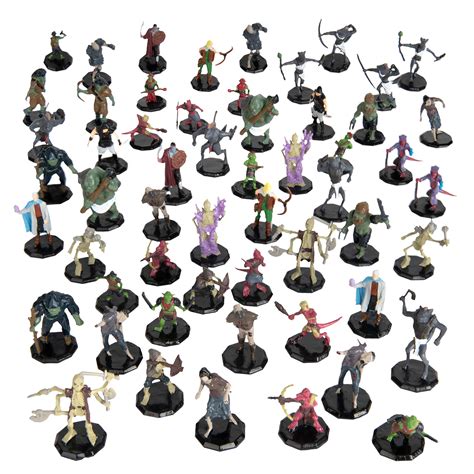 Buy 56 Painted Fantasy Mini Figures All Unique Designs 1 Hex Sized