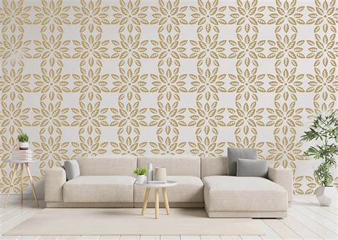 Unique Leaf Wall Stencil Designs For Wall Dcor Bedroom