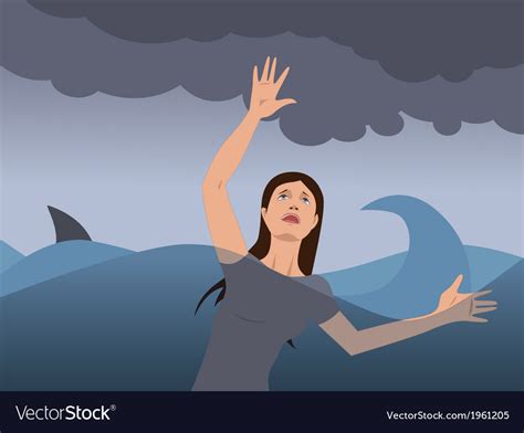 Desperate Situation Royalty Free Vector Image Vectorstock