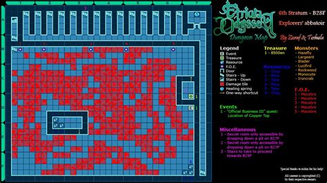 Etrian Odyssey Game Maps