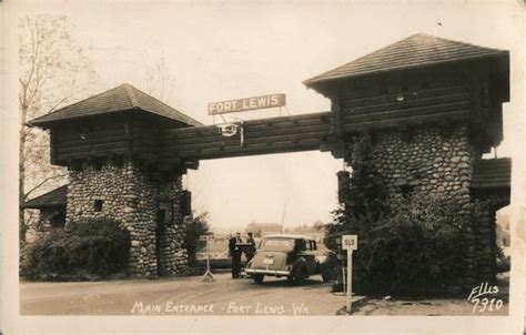 Fort Lewis Main Entrance Tacoma Wa Postcard