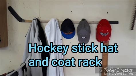 Hockey Stick Hat Rack Youtube