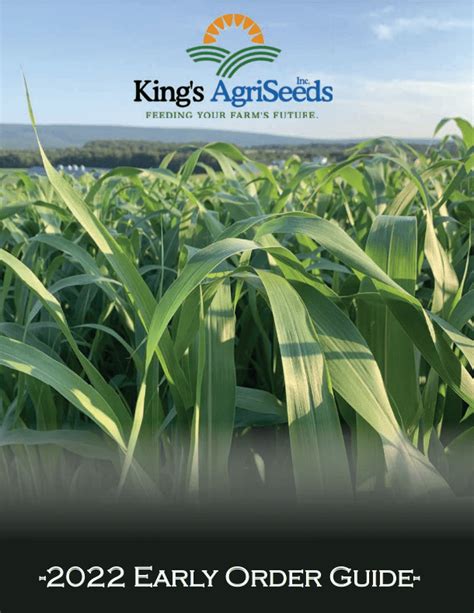 Agriculture Seed Company High Energy Forages King S AgriSeeds