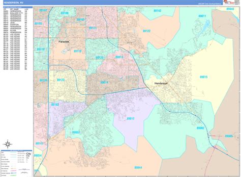 Digital Maps Of Henderson Nevada
