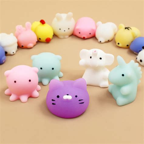 Mochi Squishy Calans 16 Pcs Mochi Animales Estrés Juguet Mercado Libre