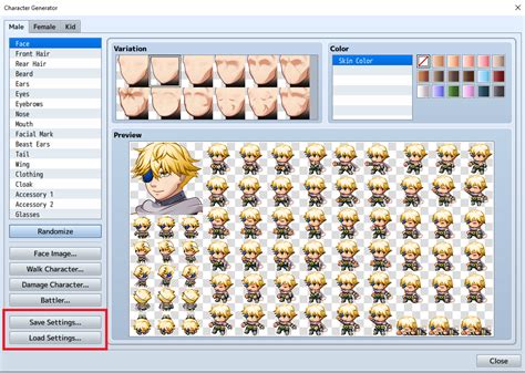 How To Use The Character Generator In Rpg Maker Mv Tech Lounge