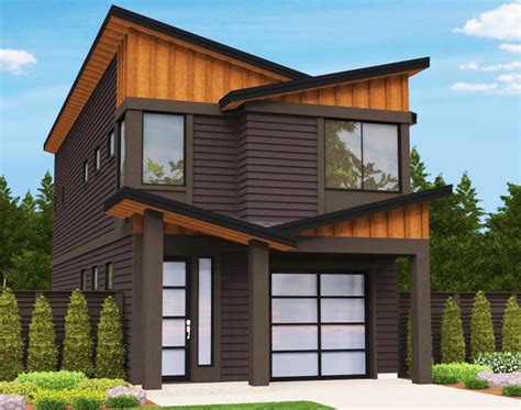 Narrow Lot Modern House Plan 85099ms Architectural Designs House