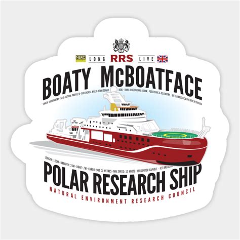 Boaty Mcboatface Boaty Mcboatface Polar Research Shi Sticker