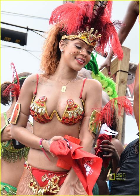 Rihanna Super Sexy For Kadooment Day Parade Photo 2565692 Bikini Rihanna Photos Just